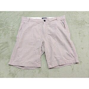 Ezekiel Flat Front Casual Shorts Mens Size 34 Tan Striped Cotton India